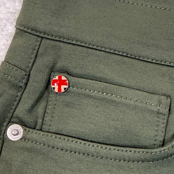 Hudson womens Noa Straight Leg Crop Pants Olive 28 - Picture 2 of 12